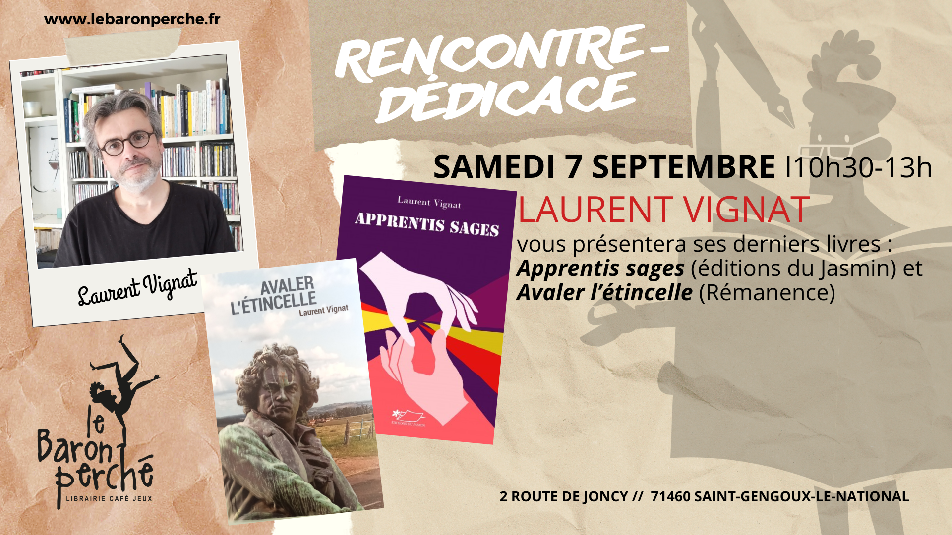 Rencontre – Dédicace avec Laurent Vignat