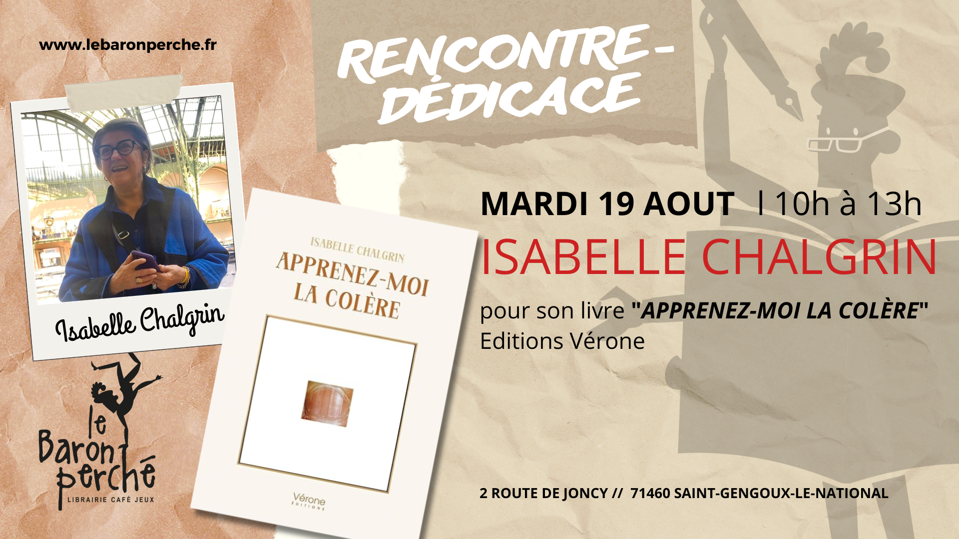 Rencontre avec Isabelle Chalgrin