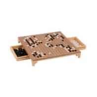 Jeu de Go à tirroir en bois de pin , plateau MDF 32.2*32.2*4.3cm