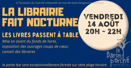 La librairie fait nocturne