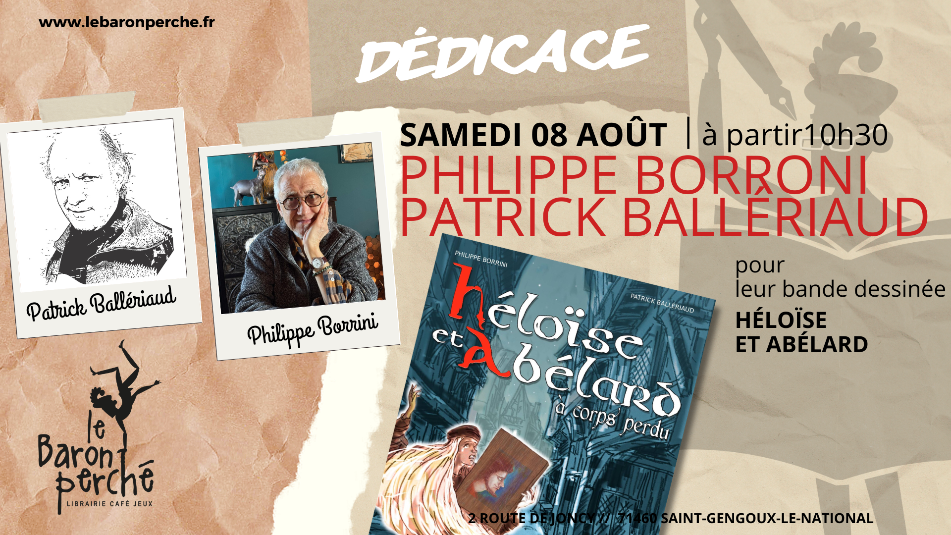 Dédicace : Philippe Borrini & Patrick Ballériaud